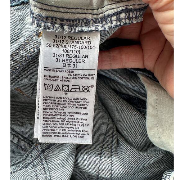 GAP 90s Loose High Rise Jeans Blue Women’s Size 31 Straight Leg - Picture 8 of 14